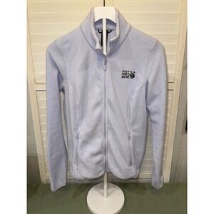 Mountain Hardwear Fleece Jacket Womens Light Purple Full Zip Mock Neck Medium